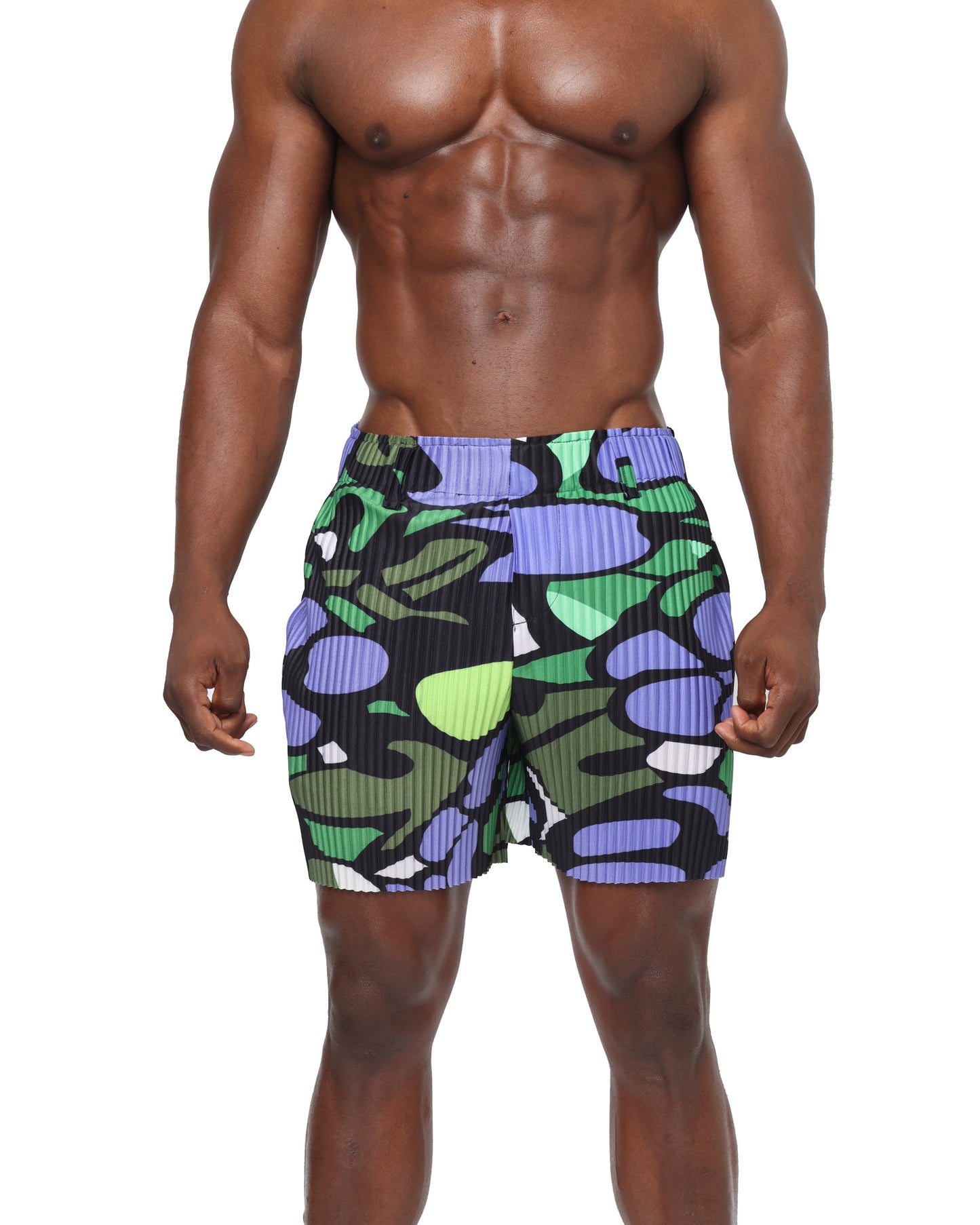 Grape Pleated Short