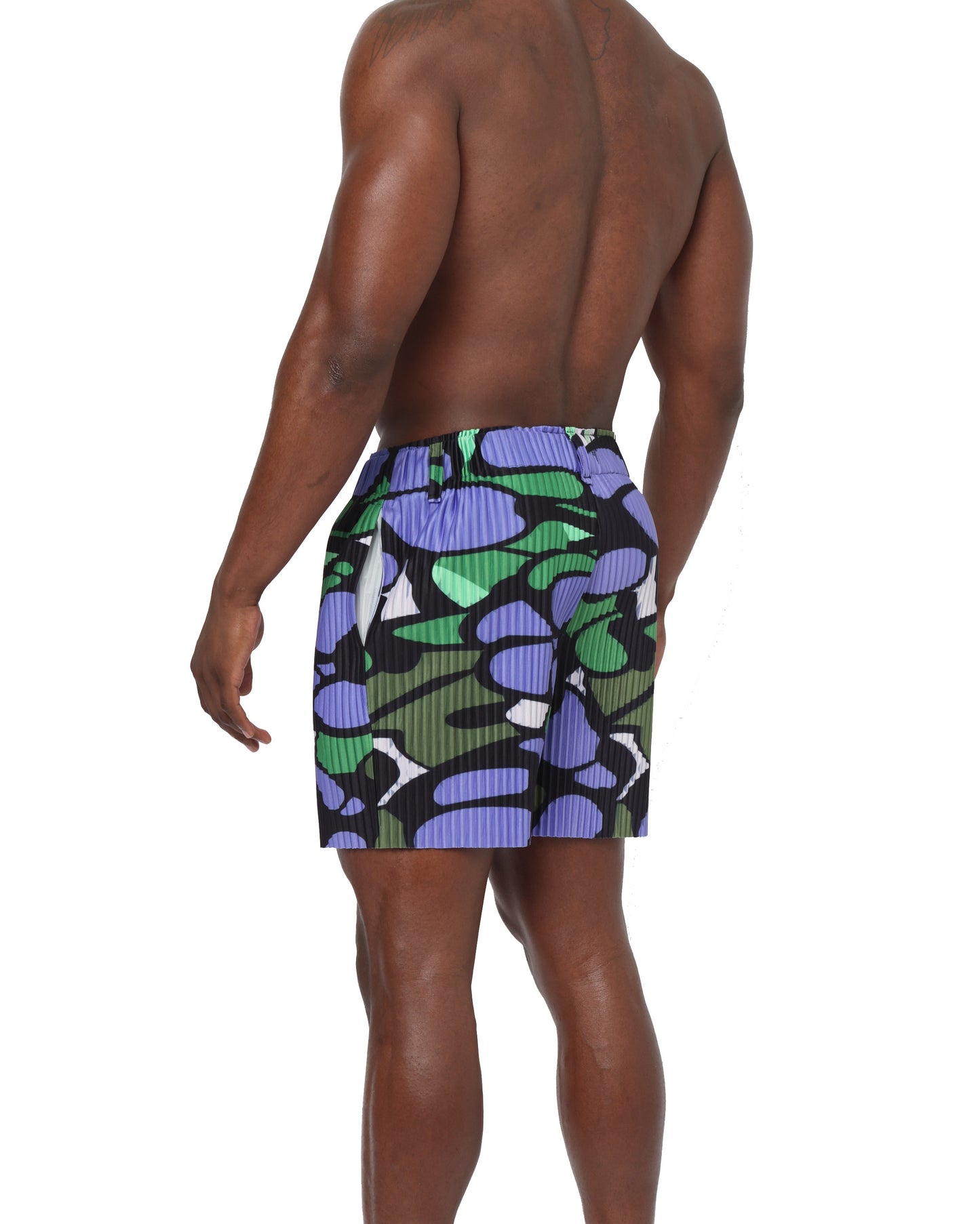 Grape Pleated Short