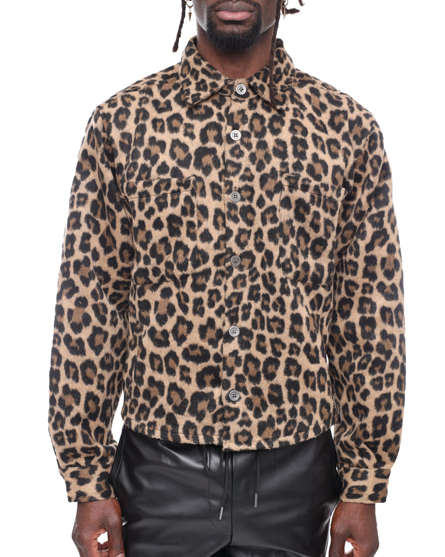 Leopard Cropped Shacket