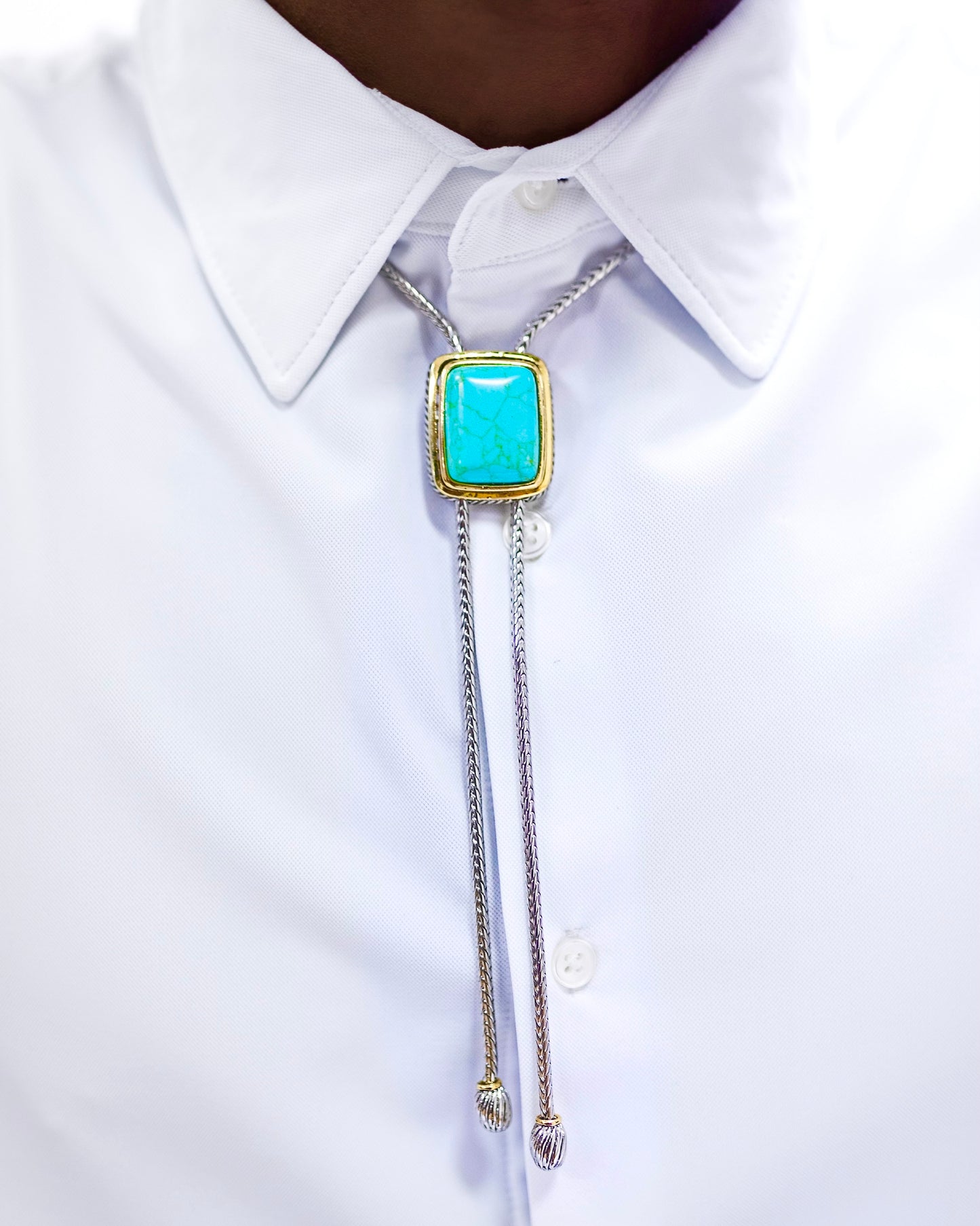 Turquoise Stone Bolo Tie