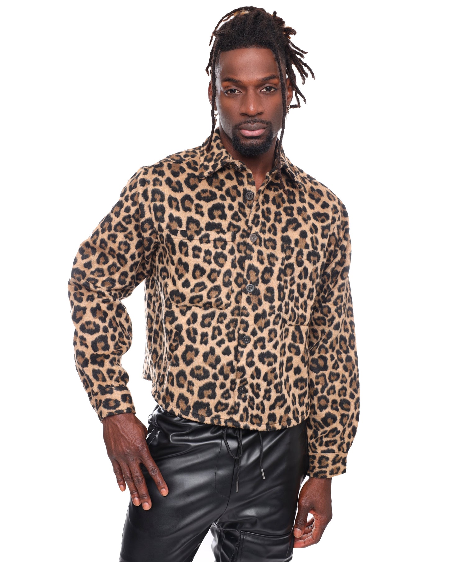 Leopard Cropped Shacket